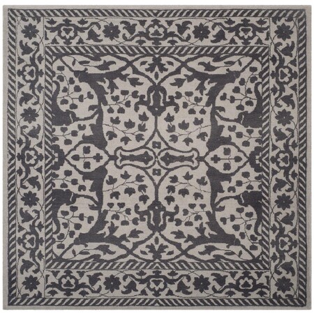 Safavieh Restoration VIntage Square Area Rug, Silver and Grey - 6 x 6 ft. RVT102H-6SQ